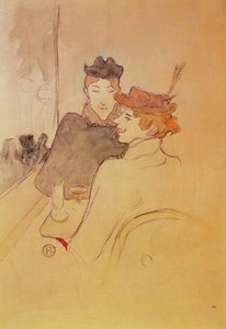 Dos mujeres sentadas en un café de Henri de Toulouse Lautrec